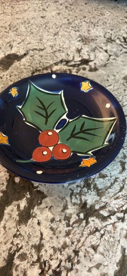 Christmas Holly serving platter