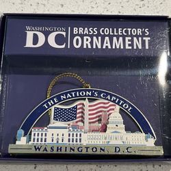 Washington DC Brass Ornament Collector’s Holiday Souvenir of the Nation’s Capitol
