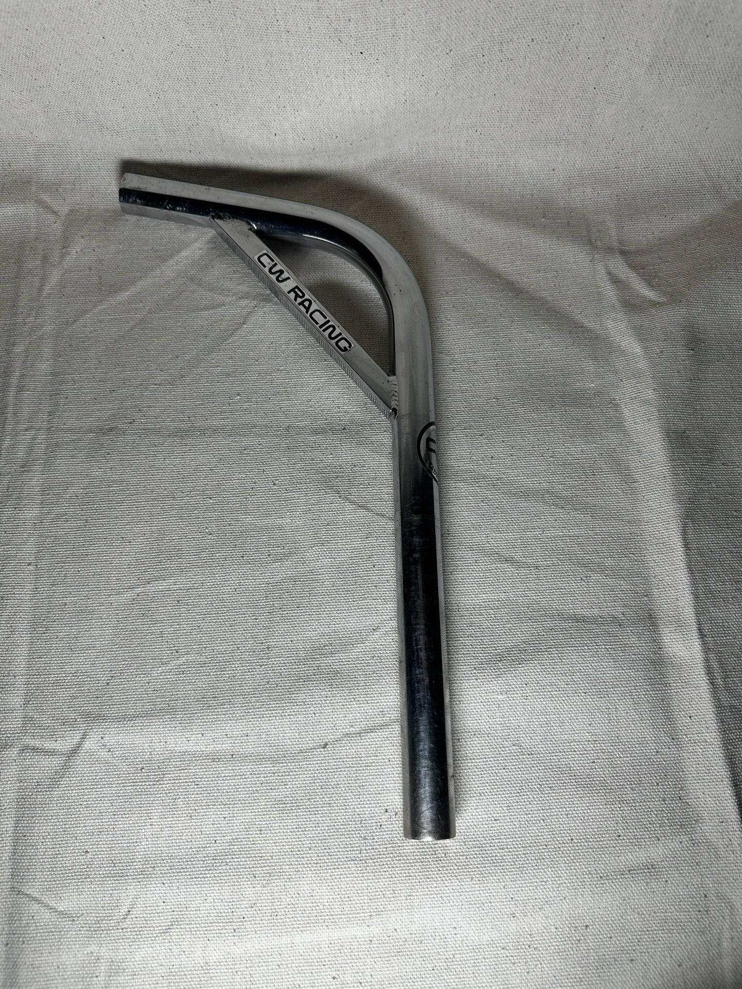 CW Bmx Seat Post Layback OG finish And Decals Old School 