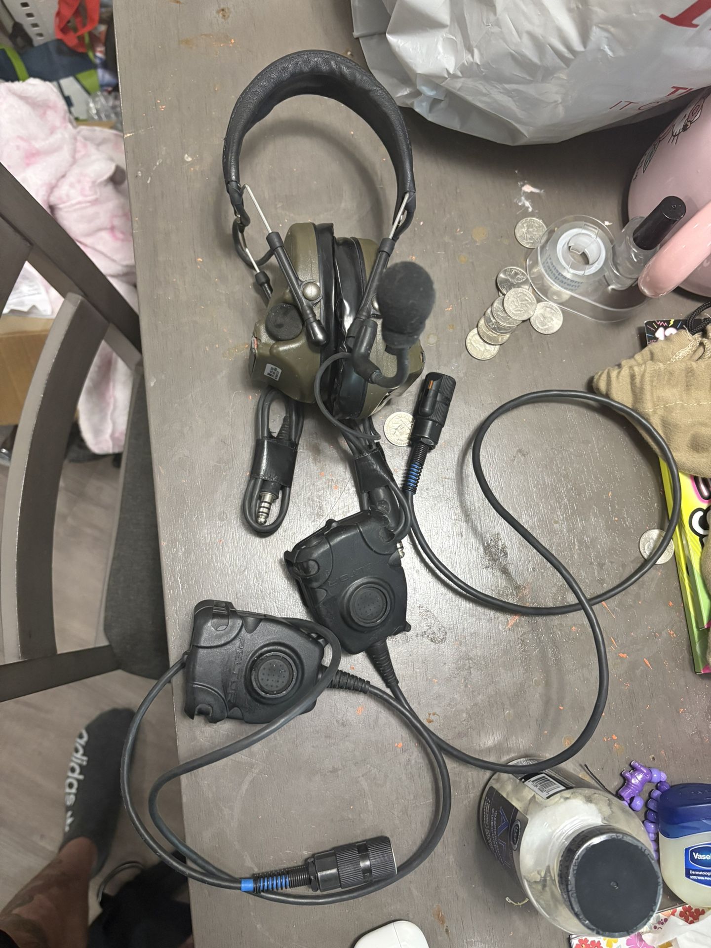 3M PELTOR ComTac II Tactical Headset w/ Mic & Dual PTT — Military Grade