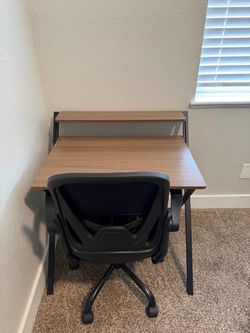 Modern Computer Desk + Ergonomic Office C