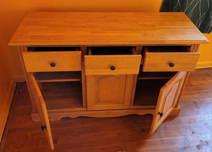 3-Drawer 1- Shelve Divider Dresser Bedroom Chest. TV Stand Rack Cabinet Nice and Clean.