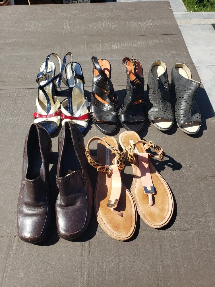 5 Pairs Of Women's Shoes 9.5