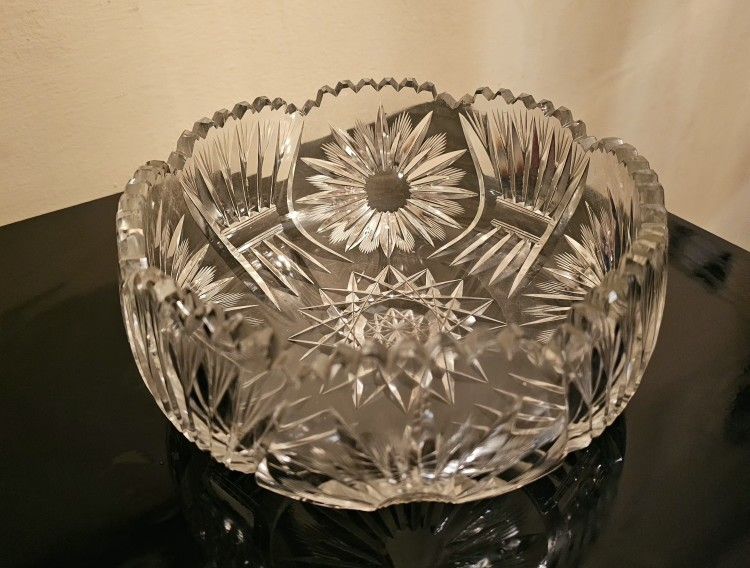 American Brilliant Period Cut Glass Bowl