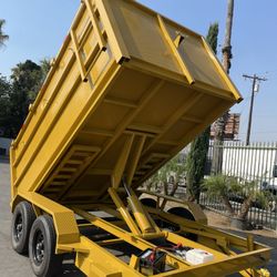 Scissor Lift Dump Trailer 