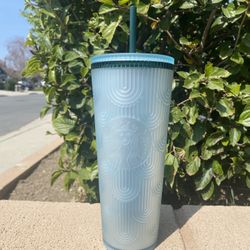 Starbucks 2024 Spring Green Soft Touch Siren Shell Venti 24oz Tumbler With Straw