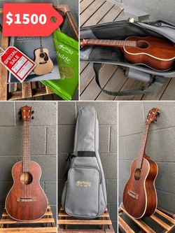Martin Ukulele + Martin Gig Bag — $1,500