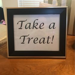 8x10in Framed Sign For Wedding Or Party