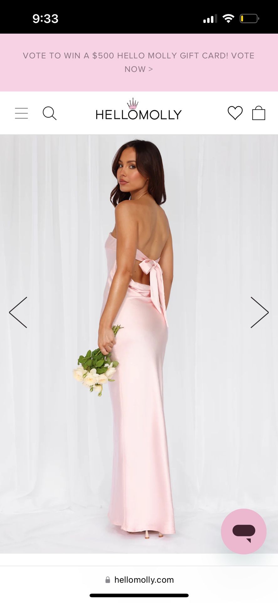 Hello Molly XS Pink Strapless Dress Hello Molly XS Pink Strapless Dress