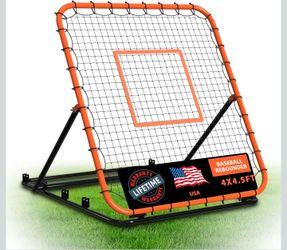4 x 4.5 ft Practice Tool for All Skill Levels,Portable Bounce Back Trainer