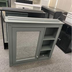 Assembled New 30” Bathroom,Medicine Cabinet, Storage Cabinet, with Mirror,Artificial Board,Wall Moun