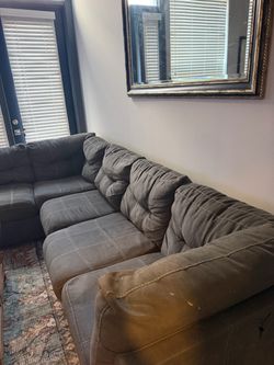 Grey Couch with chaise