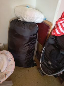 Free  Big bag of girls clothes 3-9 months and baby chair