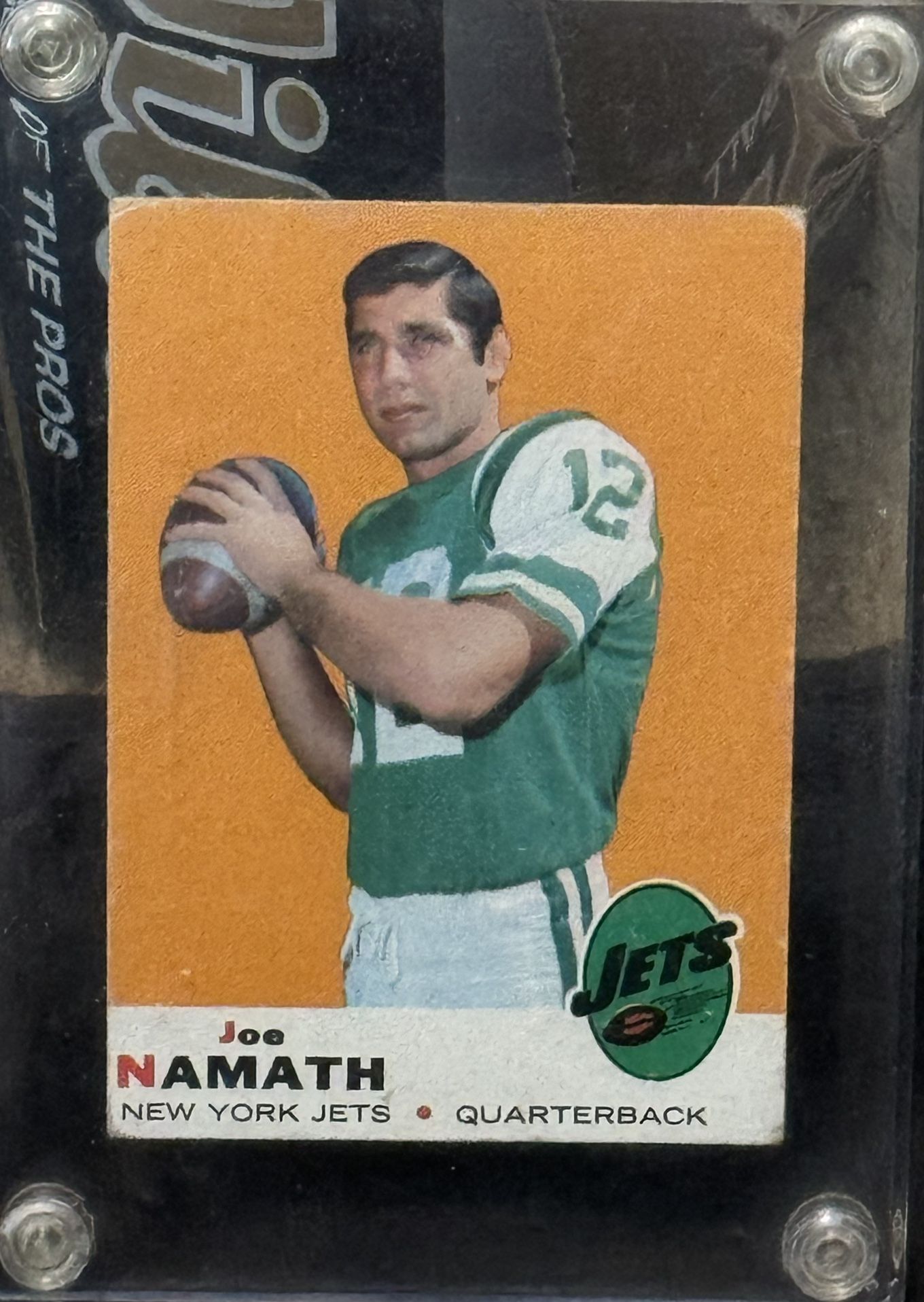 1969 Topps #100 Joe Namath Football Card NFL New York Jets