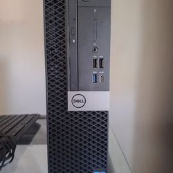 Dell Desktop Computer Small Form PC Full Setup Including Monitor Mouse And Keyboard