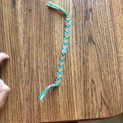 Aruba flag friendship bracelet 