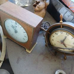 Antique Telechron Alarm Clocks