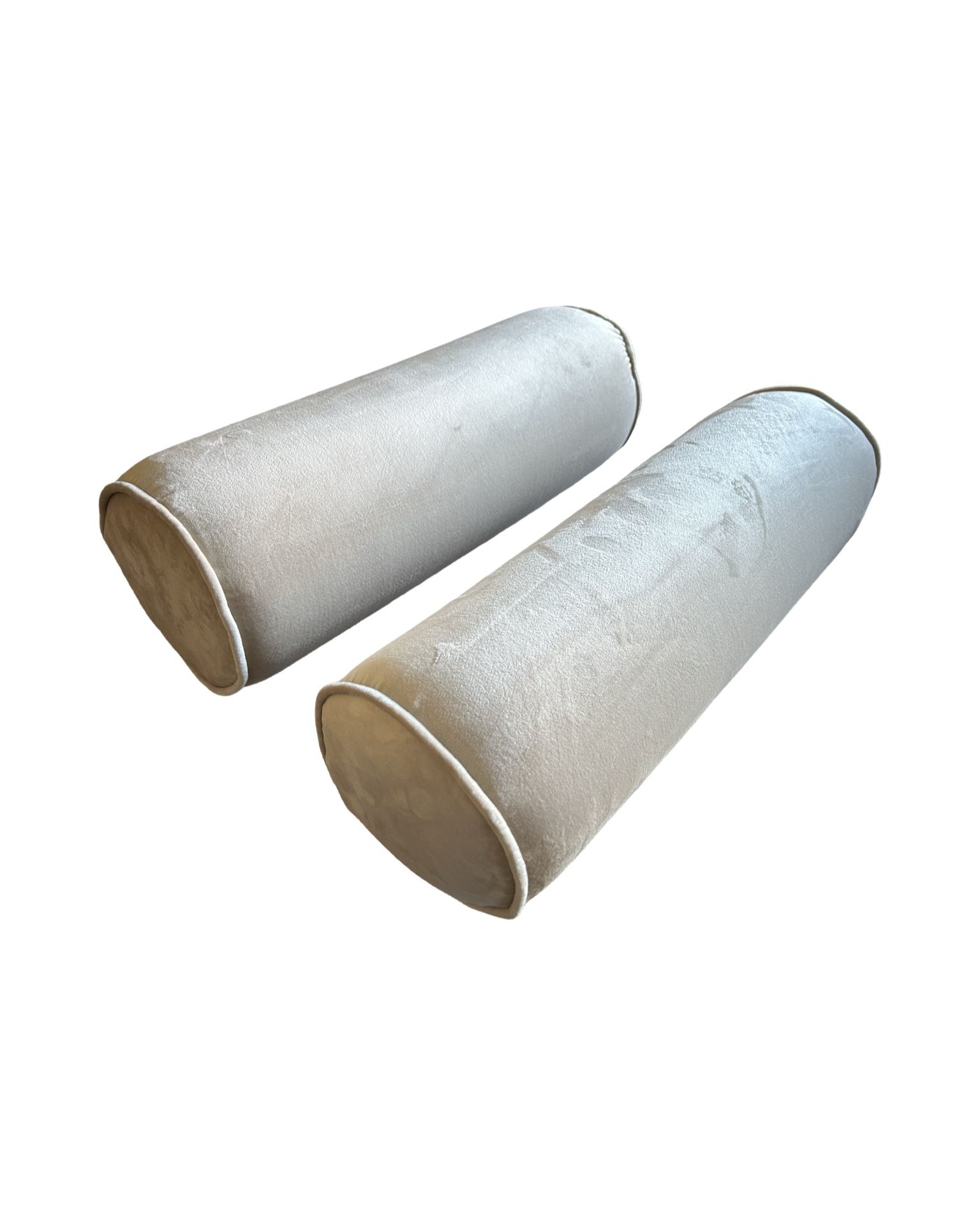 Pair of Velvet Bolster Pillows
