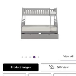 Twin-Over-Full Bunk BED With Storage 