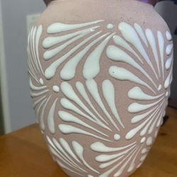 Mexican Talavera Pink Vase