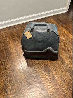 Vintage Brunswick bowling bag, with chevron stripe