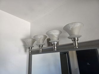 Light fixture over vanity