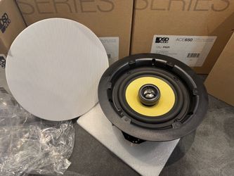 (New) 3x Pairs - OSD Audio ACE650 6.5" Trimless in-Ceiling Speakers, 90W, White