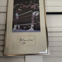 Autographed Muhammad Ali 