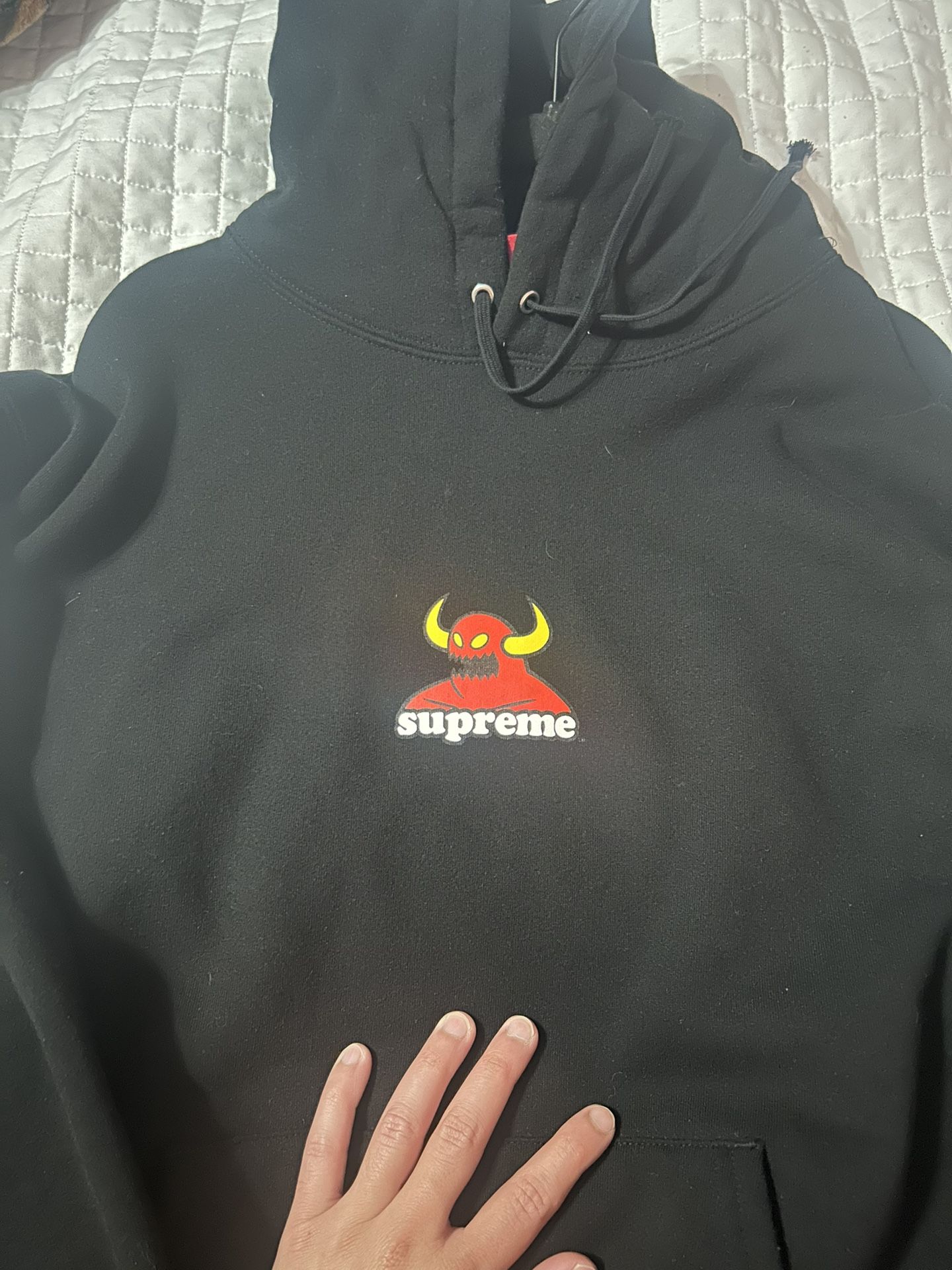 Supreme Toy Machine Hoodie Black