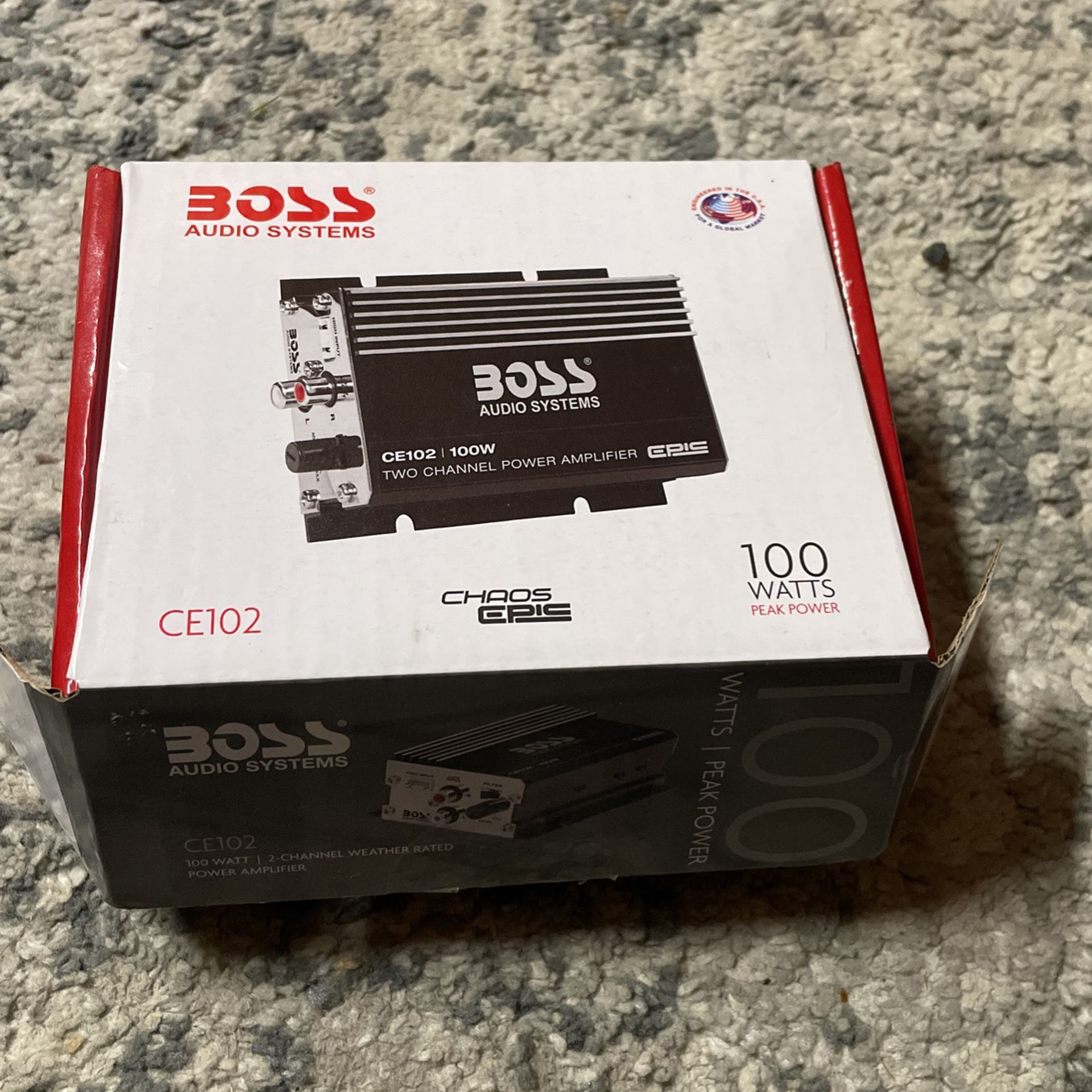3.7 out of 5 stars BOSS Audio Systems CE102 2 Channel Car Amplifier - 100 Watts, Full Range, Class A/B, IC (Integrated Circuit)