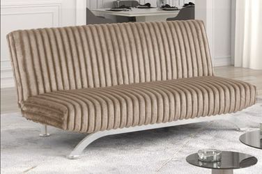 Brand New Light Brown Futon Sofa Sleeper
