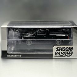 Diecast 1:64 SHOOM64 2003 Dodge Ram SRT-10 Pickup Black 