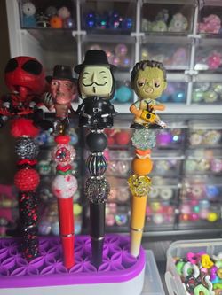 spooky beaded pens