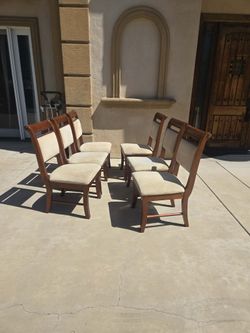 Wooden dinning chairs all for $75