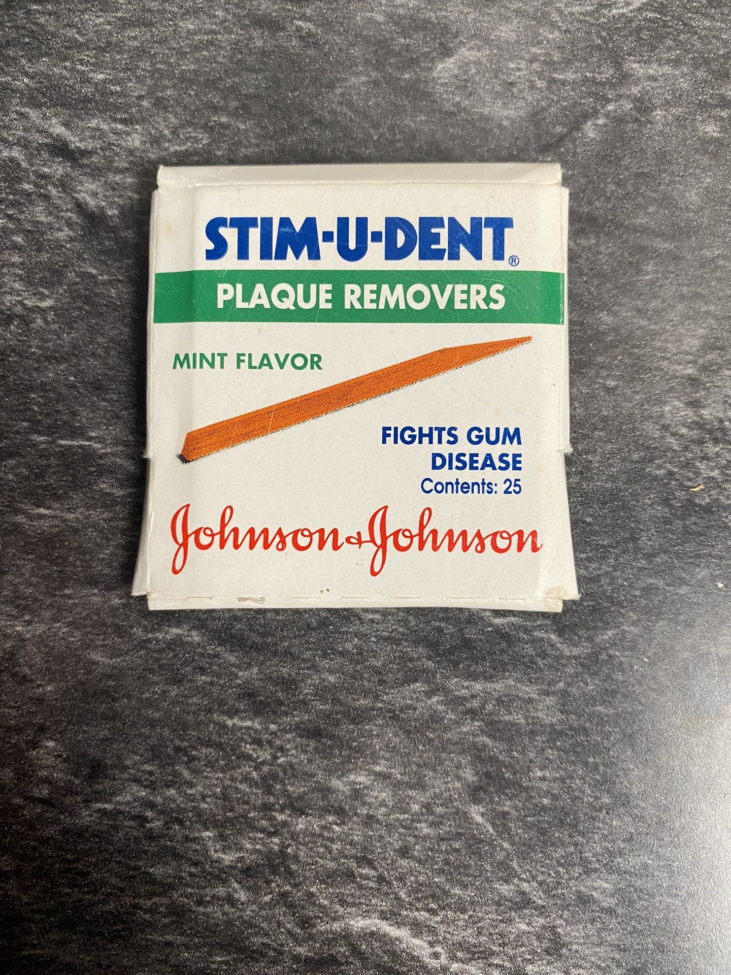 Antique Vintage Johnson & Johnson 1960’s Stim U Dent Plaque Removers Mint Rare