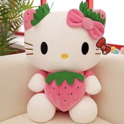 Hello Kitty Pink Strawberry Plushie!