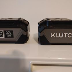 4 Amp 20 Volt Batteries 