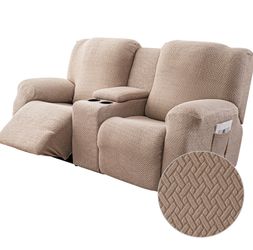 Recliner Loveseat Cover with Console
