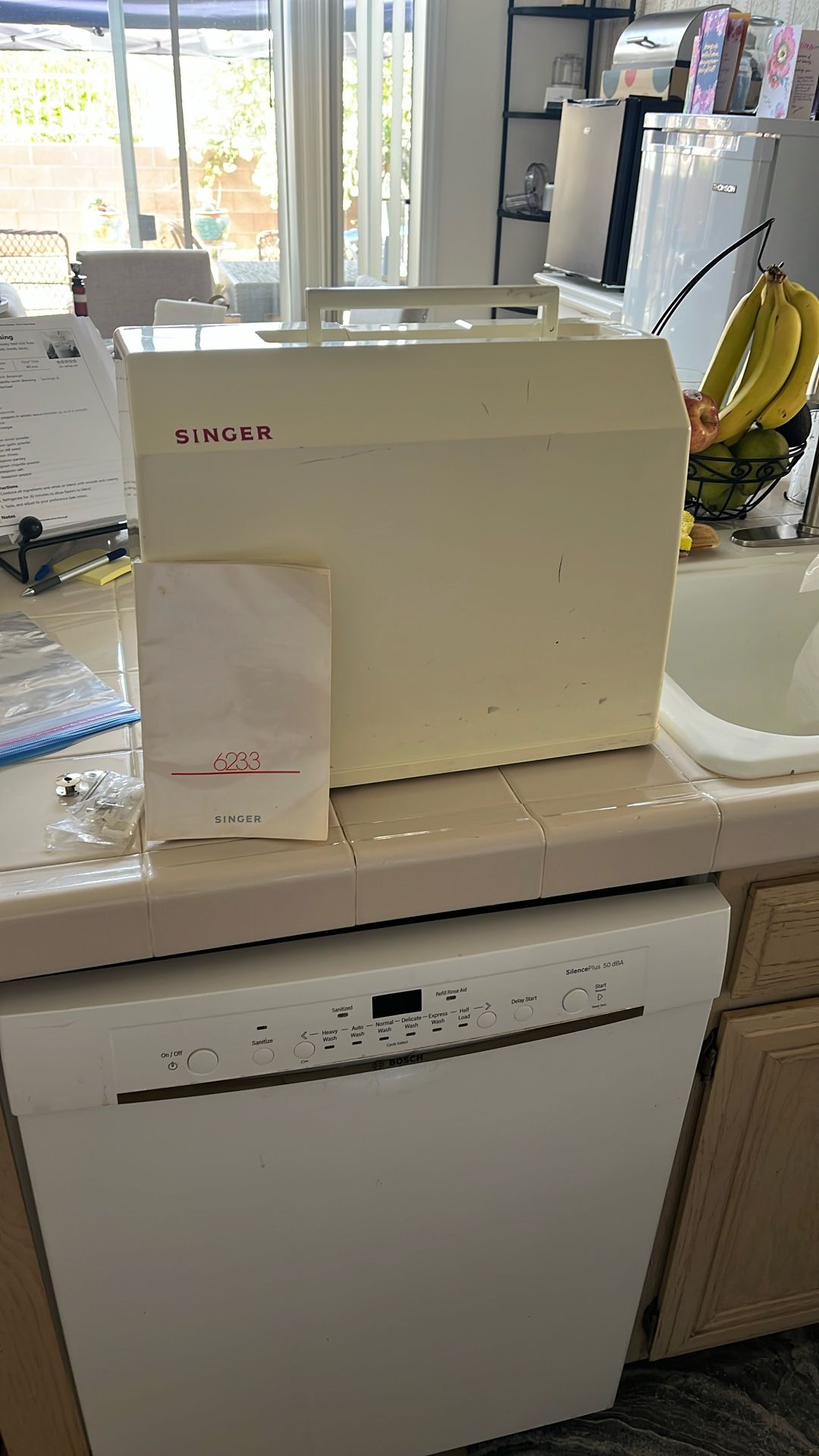 Singer Sewing Machine With Cover-$55