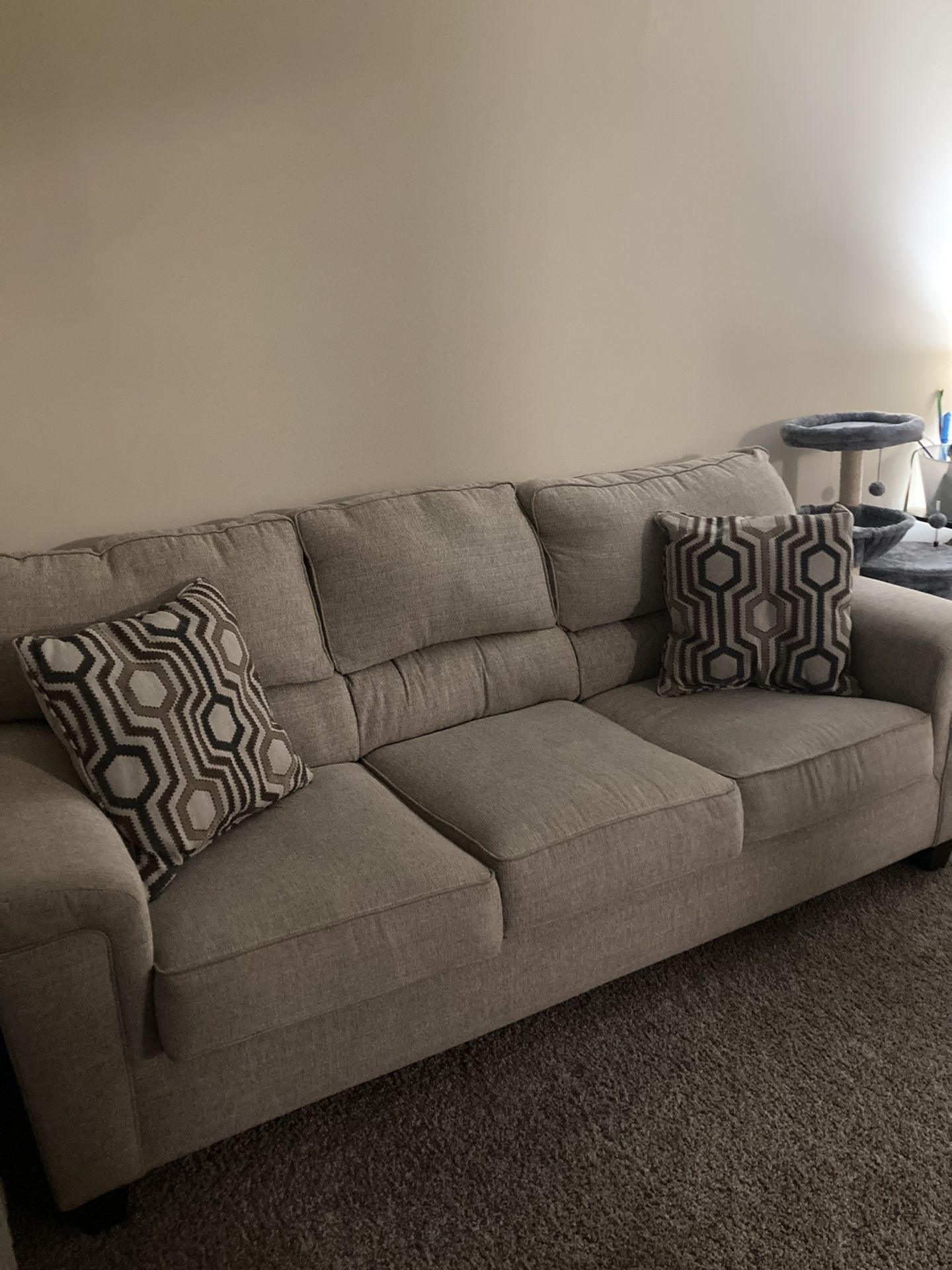 Beige Sofa Couch 