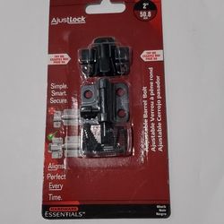 Hillman 2-in Black Steel Barrel Bolt