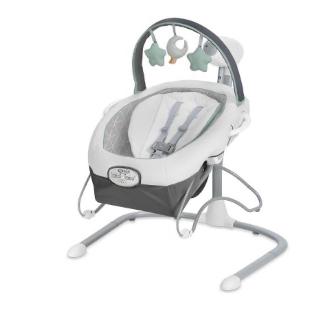 Graco Soothe n Sway LX Swing with Portable Bouncer - Derby