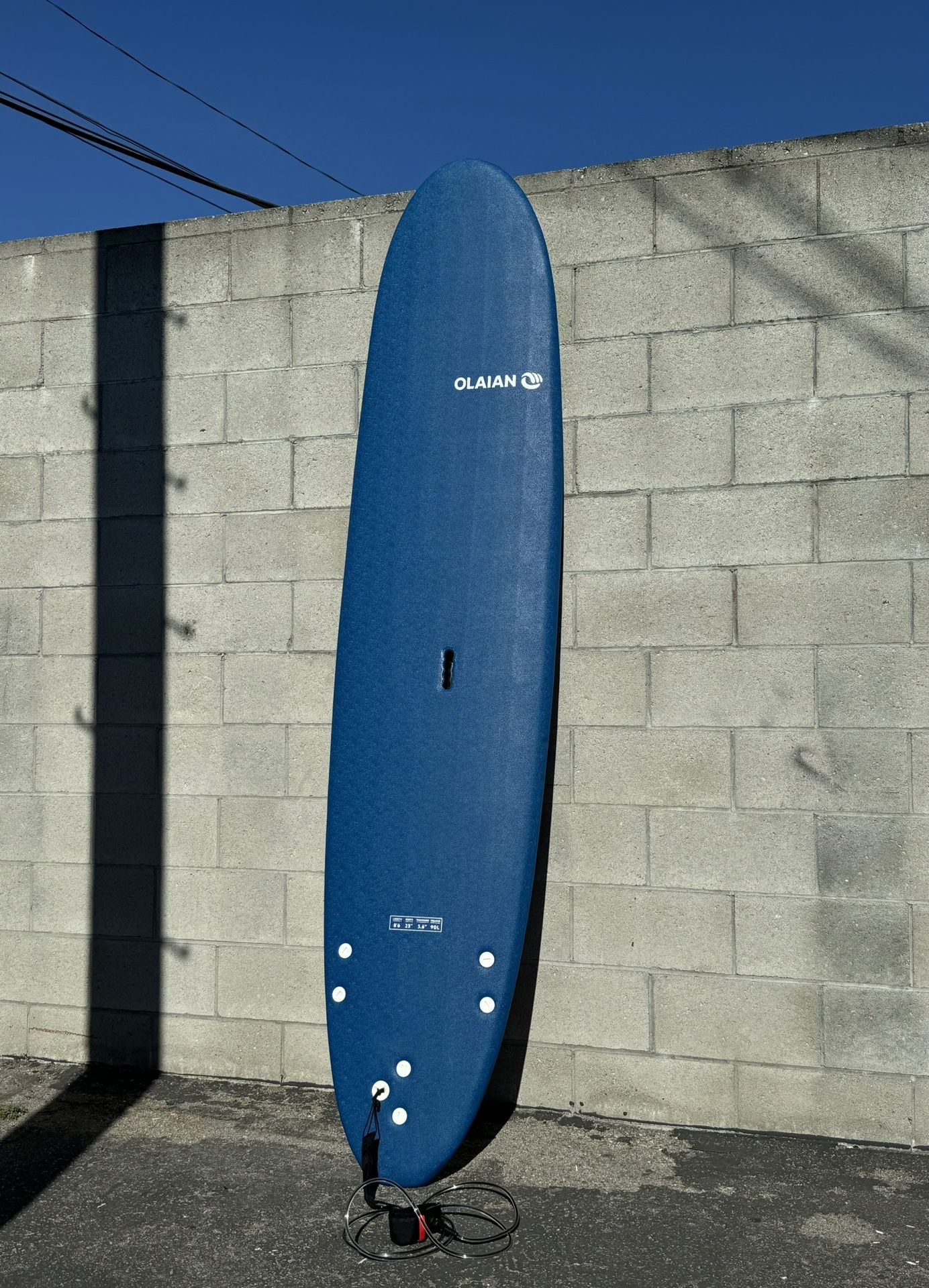 New 8’6” Olaian Wavestorm Longboard Surfboard
