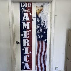 July 4th America Flag Patriot Banners 1 Set