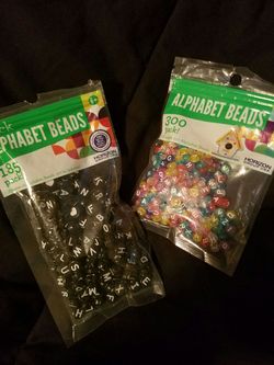 Letter beads