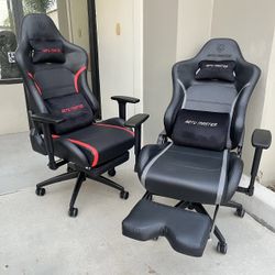 New $90 Each Premium Gaming Game Office Computer Gamer Chair Black With Red Or Gray Accent Furniture 