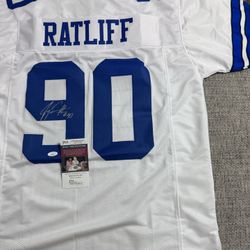 Jay Ratliff Signed Autograph Custom Jersey - JSA Coa - Dallas Cowboys