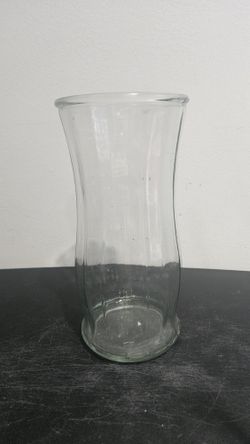Garcia Glass Group Flower Vase Paneled Clear Glass GGG 2972 Vintage Glassware