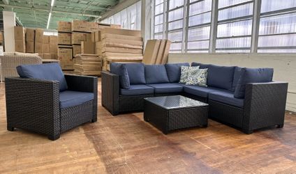 Blue Outdoor Patio Sectional - MODULAR - BRAND NEW!!!