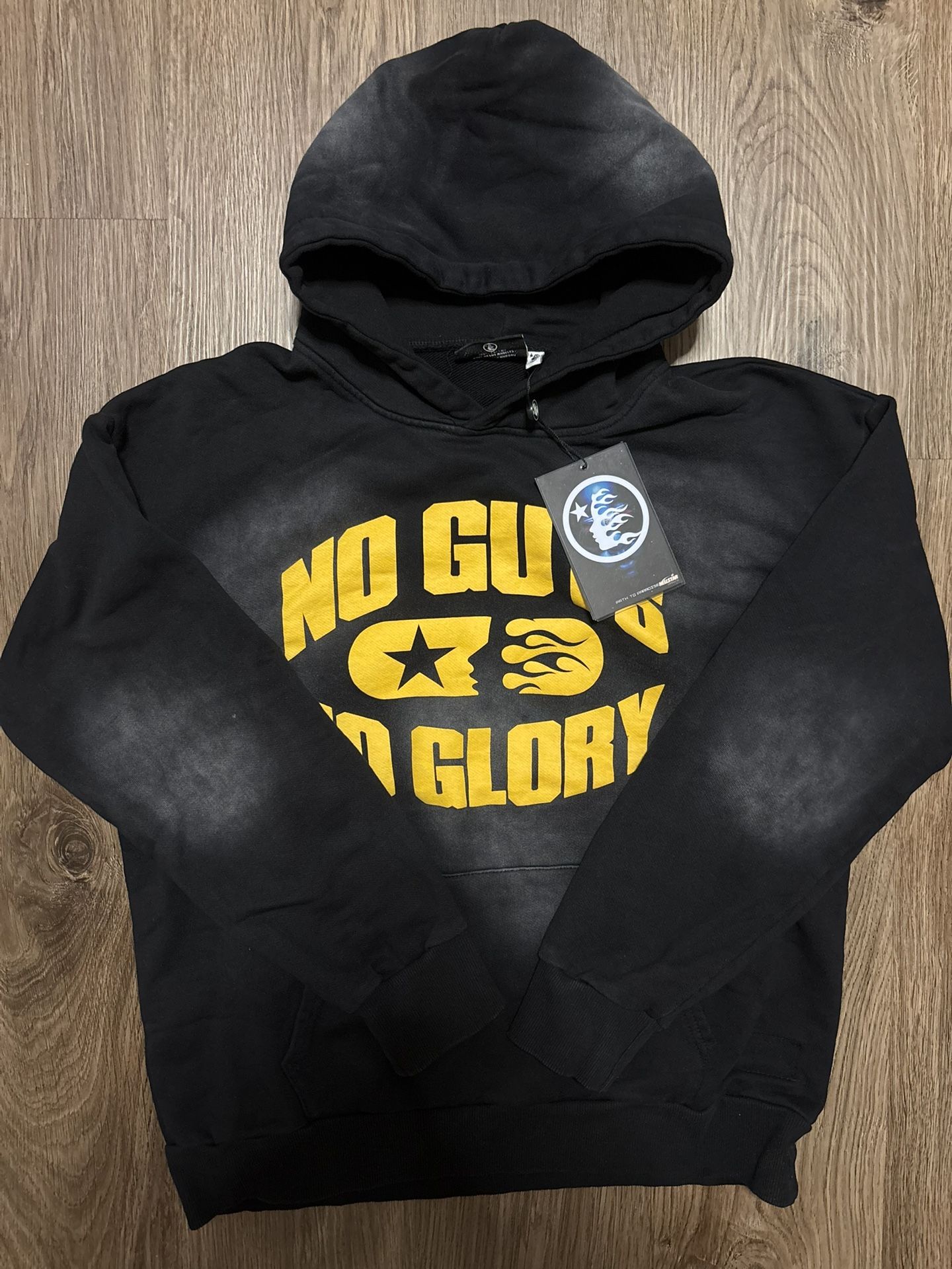 Hellstar No Guts No Glory Hoodie “Washed Black”